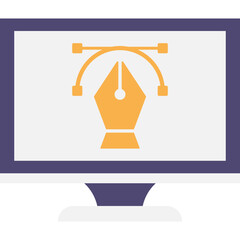 Monitor Graphic Design Icon
