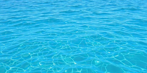 Obraz premium Clear aqua sea water with gentle waves creating a soothing background, natural, clear