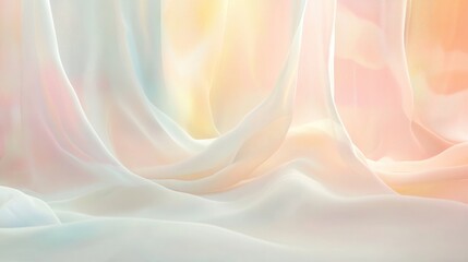 Soothing abstract backdrop featuring soft pastel hues and tranquil illumination ideal for creating a calming interior atmosphere