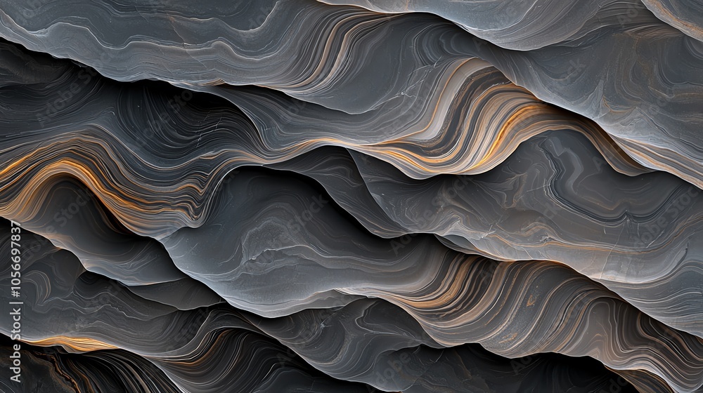 Poster abstract wavy patterns in earthy tones create a mesmerizing texture, evoking the fluidity of natural