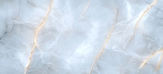Fototapeta premium Elegant light blue marble texture with subtle golden veins, perfect for backgrounds, wallpapers, or design projects.