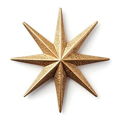 Perfect Golden Five Pointed Star for Rating Related Purposes