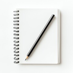 Naklejka premium Notebook on white background