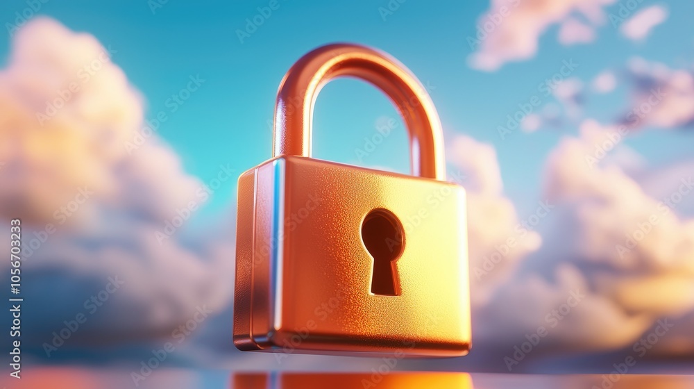Poster secure your data the importance of digital padlocks in cloud storage security
