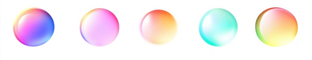 Obraz premium Vibrant Gradient Spheres
