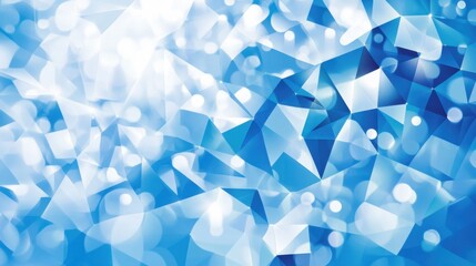 Abstract Blue Polygon Triangle Pattern Background