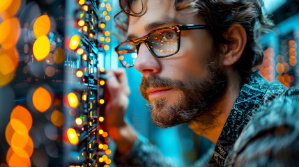 IT Professional Managing Network Server Room