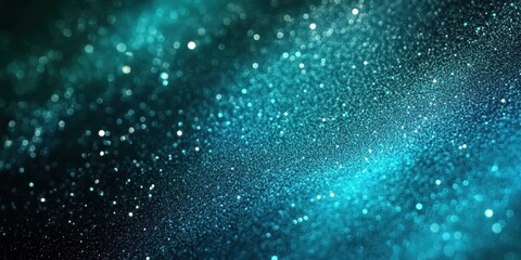 Abstract Teal and Blue Sparkle Background