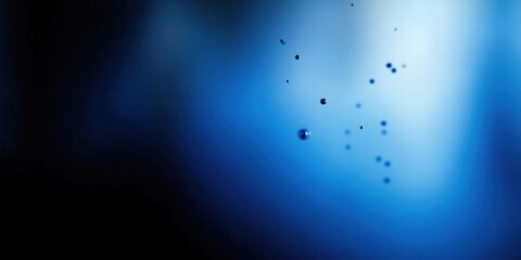 Obraz premium Abstract Blue and Black Grainy Background with Noise