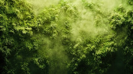 Obraz premium Textured green moss backdrop with soft cloud like features
