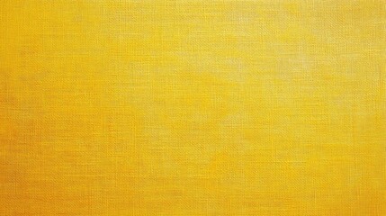 Fototapeta premium Bright yellow textured canvas background for artistic use