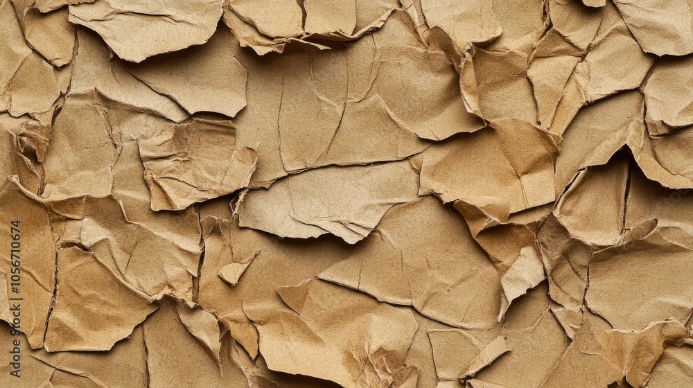 Poster brown recycled cardboard texture seamless pattern image width 20cm