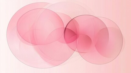 Obraz premium Elegant Abstract Pink Circles Background Design