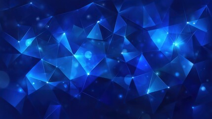 Elegant Blue Polygonal Background with Layered Design