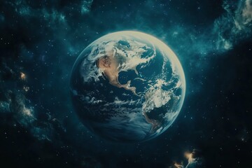 A cinematic snapshot of the globe of the cosmic background.