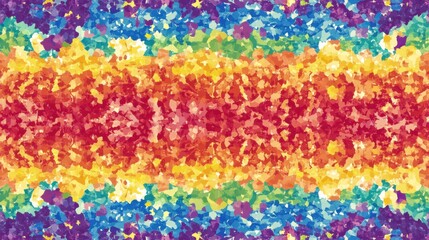 Colorful Rainbow Confetti Border for Celebrations