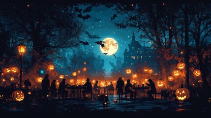 moon over the city