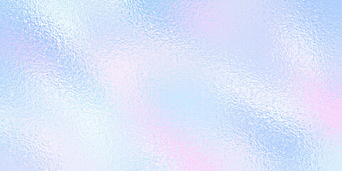 Holograph background. Hologram gradient foil texture. Iridescent mirror effect. Holographic glitter backdrop. Rainbow textur. Cute subtle pattern. Pink blue paper. Sparkle print. Vector illustration