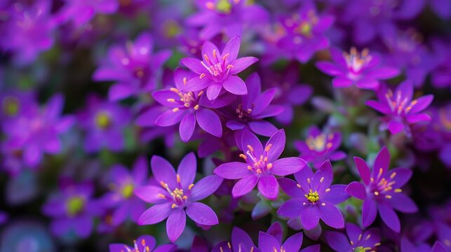 Autumn Joy Stonecrop: Purple Ornamental Plant Blooming