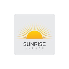 Sun logo vector template symbol design