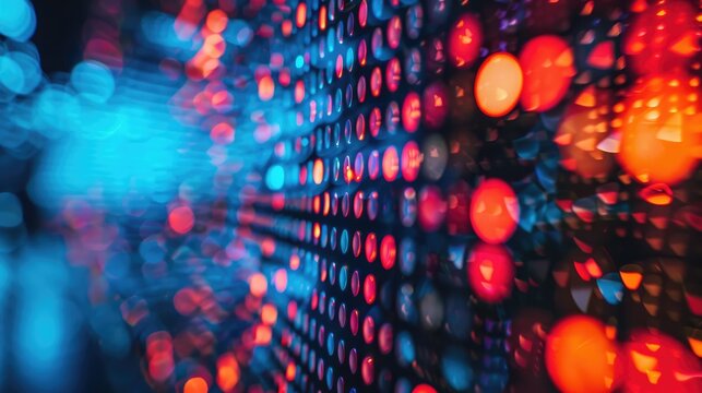 Detailed Macro Photography of OLED Display