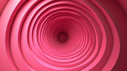Obraz premium Minimalist Pink Overlapping Circle Design