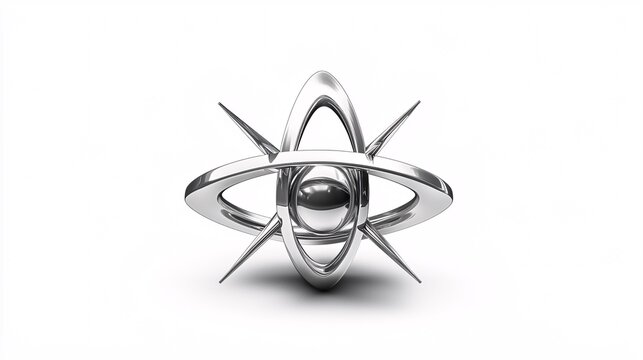 3D representation of the angstrom symbol on a white background, signifying a unit of measurement for atomic-scale dimensions.