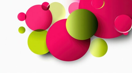 Modern Abstract Background in Pink and Green