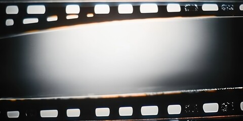 Fototapeta premium Vintage Film Strip with Blank Space for Text