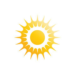 Sun logo vector template symbol design