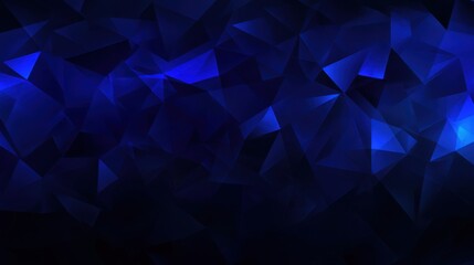 Obraz premium Rich Dark Blue Polygonal Background with Triangles