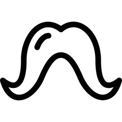 Simple vector icon mustache