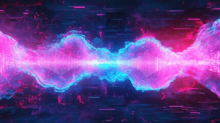 Vibrant Electric Equalizer Graphic Design