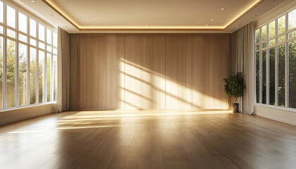 Fototapeta premium Minimalist and unique interior design in the house