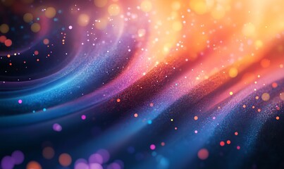 Abstract light swirl with vibrant colors and bokeh effect, perfect for backgrounds, designs, and artistic projects