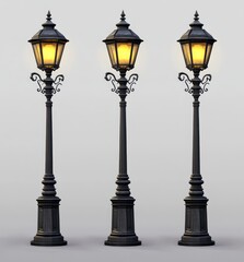 Elegant Vintage Street Lamps