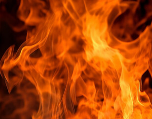 Flickering Flames A Texture Background of Fiery Blaze