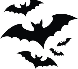 halloween bat and bats