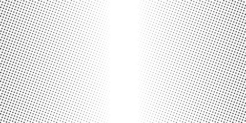 Dotted gradient halftone background. Horizontal seamless dots pattern in pop art style