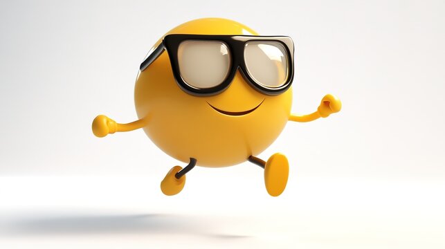 Joyful "Yippee" emoji symbolizing excitement, happiness, and celebration. Features wide open arms, big smile, and cheerful expression, capturing the spirit of enthusiasm, fun, and positivity.