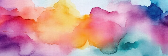 Vibrant Watercolor Abstract Background