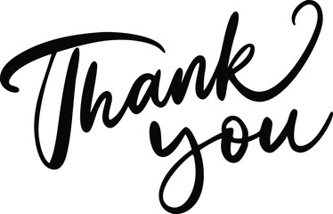 thank you-typography hand draw write