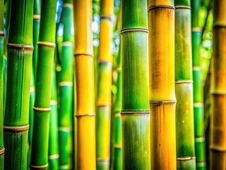 Fototapeta premium Natural bamboo texture, a close-up showcasing its intricate design.