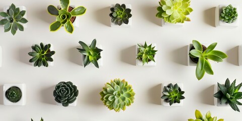 Obraz premium Plant decoration arranged in a stylish pattern