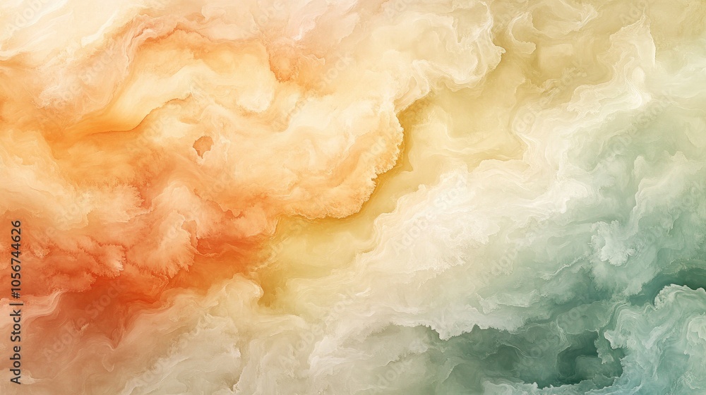 Poster abstract colorful background with flowing shapes