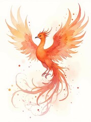 Obraz premium illustration of a bird with a flower