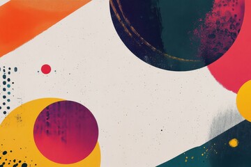 Dynamic typographic elements reflecting moods over artistic patterns and spheres placed on an inventive backdrop