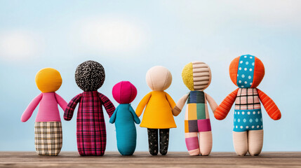 Patchwork family concept