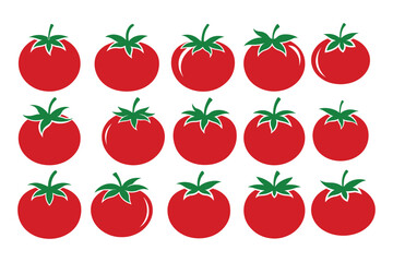 Tomato vector bundle  illustration, Tomato silhouette vector bundle