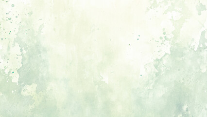 Light green watercolor background hand-drawn.